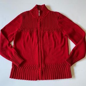 Beautiful Cold Water Creek Full Zip sweater sz M